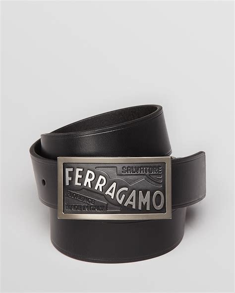 salvatore ferragamo logo belt